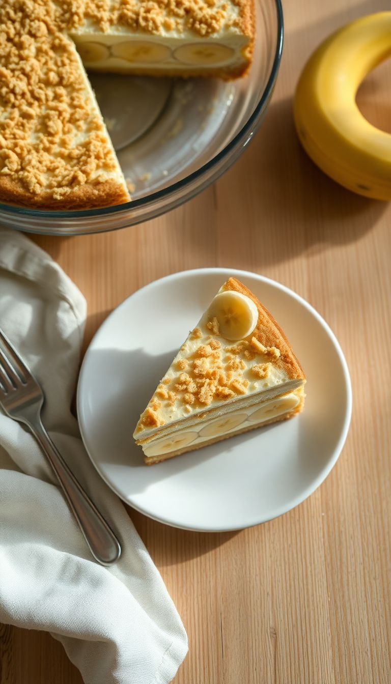 Buzdolabı Muzlu Yaz Pastası — Fırınsız, 12 Dilim